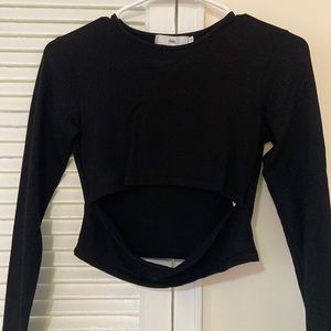 Black cutout top